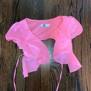 Tiger mist tie back top